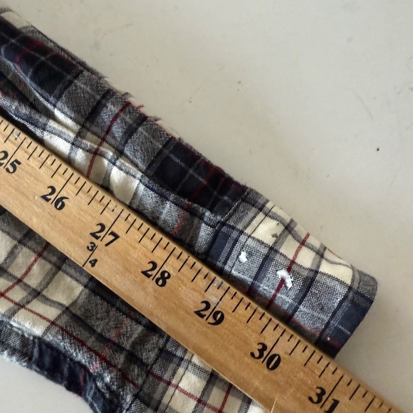 Pendleton Sir Pendleton Black & Cream Plaid Wool Button Up Shirt Mens LARGE - Picture 7 of 8